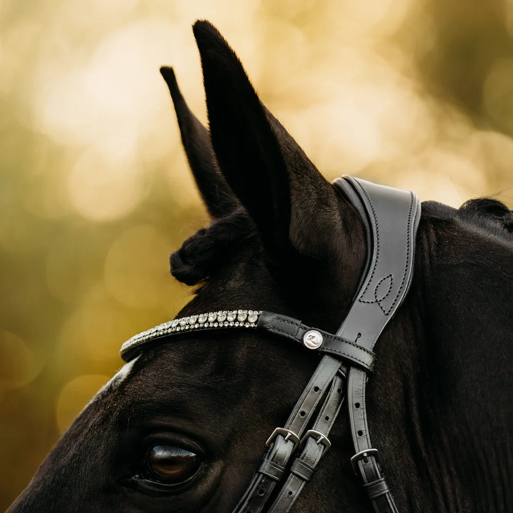 Adeline' Leather Bridle (Cavesson)