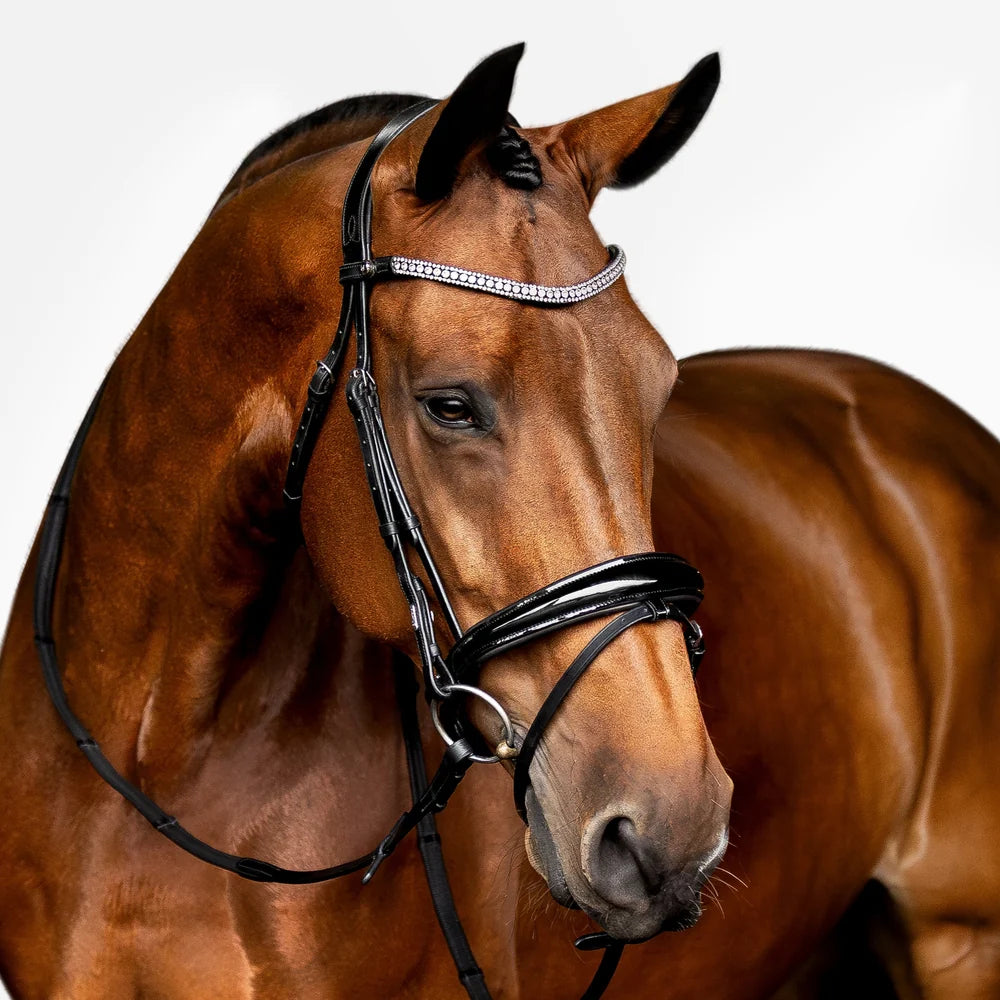 Amie' Flat Leather Bridle