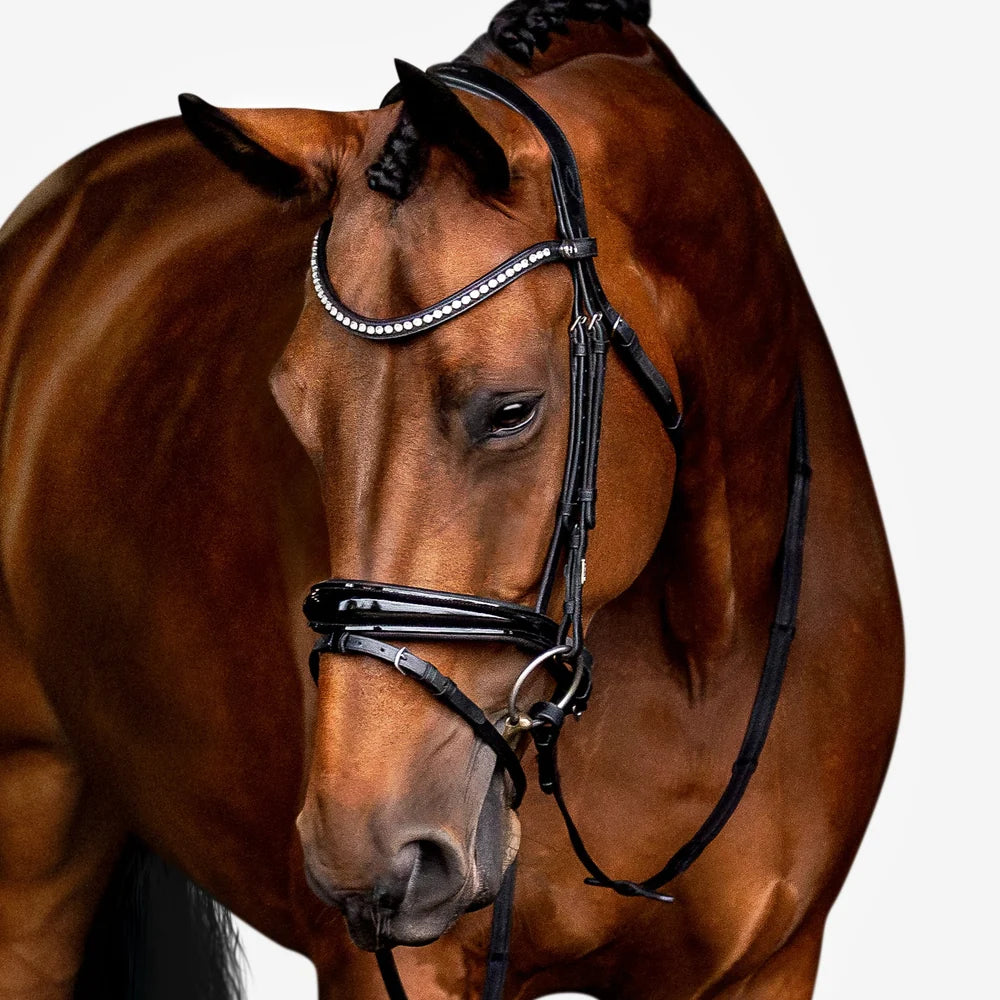Aurelie' Flat Leather Bridle
