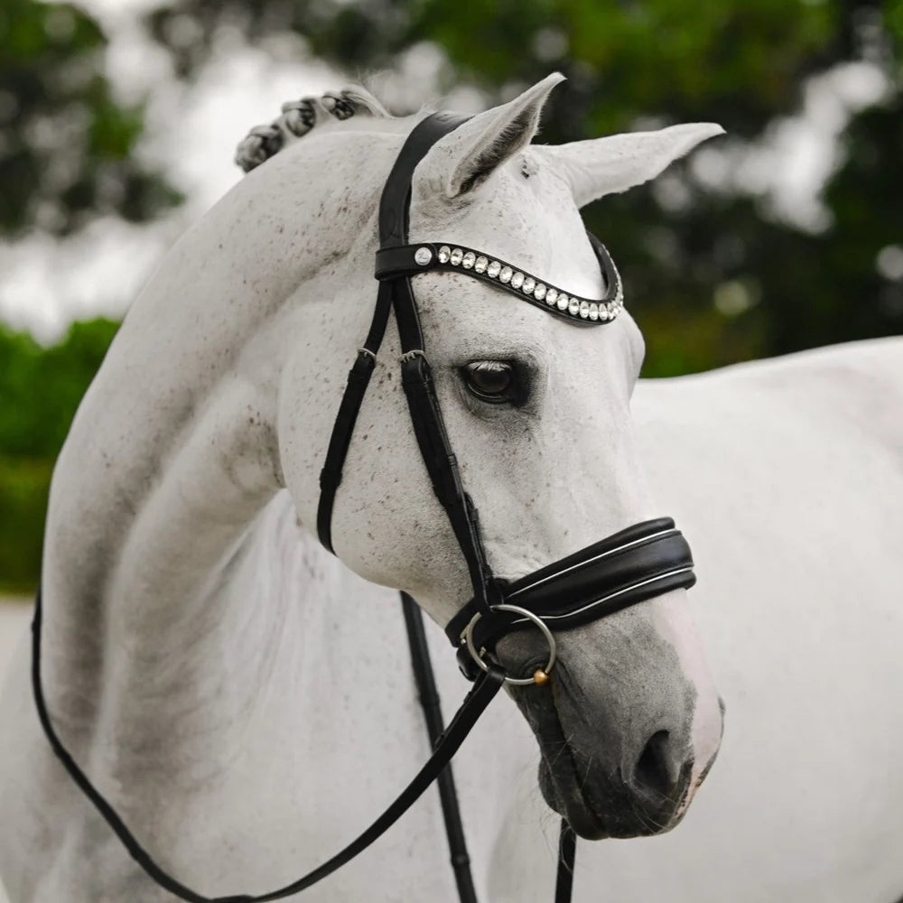 Diva' leather bridle (cavesson)